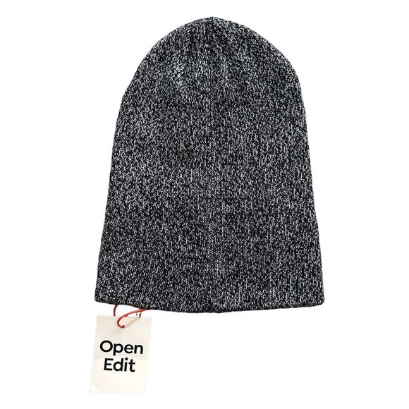 NEW Open Edit Wool BlendBeanie Winter Stocking Hat Adult One Size Winter Knit - Picture 1 of 4